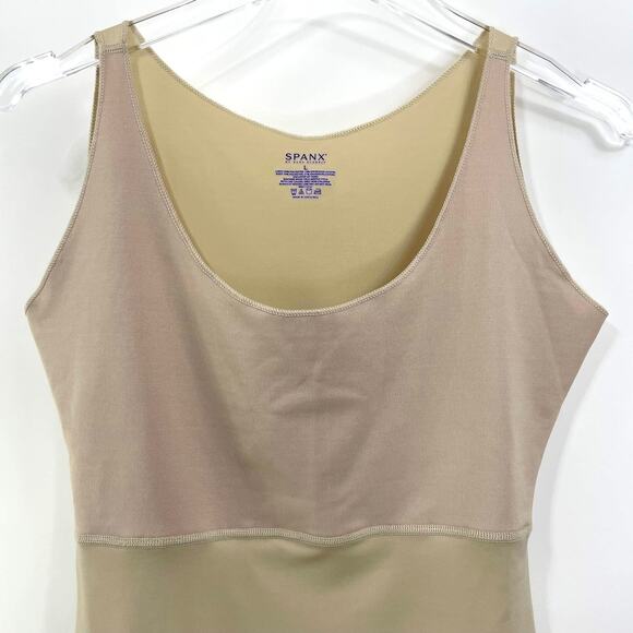SPANX Brown Sleeveless Abdomen Slimming Tank Top - Picture 4 of 8